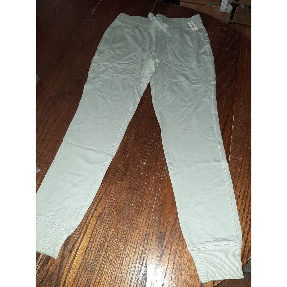 New XS Amazon Essentials Mint Bluish Green Athletic Casual Joggers Pants NWT
